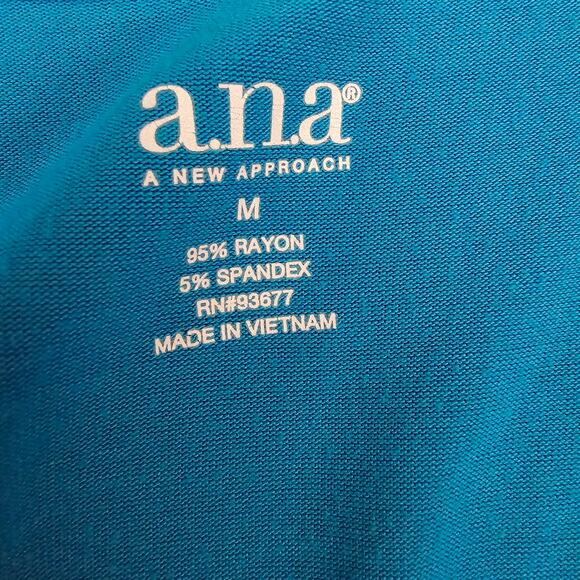 Women's A.N.A Azul Adjustable Strap Plunge V-Neck Ruffle Long Maxi Dress Size M - Picture 5 of 7